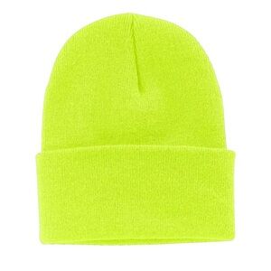 NWOT Neon Yellow Cuffed Beanie